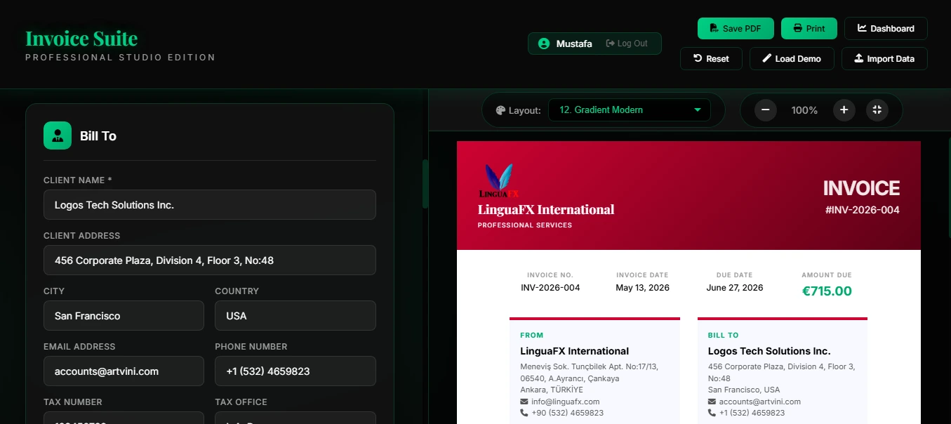 Invoice Suite Preview